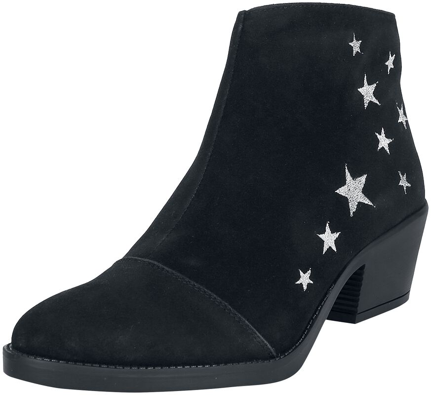 Suede boots med stjerner