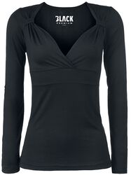 Fashion V-Topp Lang, Black Premium by EMP, Langermet skjorte
