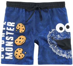 Cookie Monster - Face, Sesam Stasjon, Badeshorts
