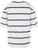 Oversized Sleeve Modern Stripe T-skjorte