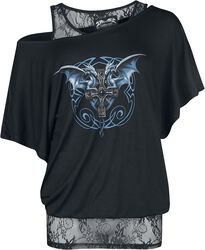 Gothicana X Anne Stokes - Dobbelt-lags t-skjorte, Gothicana by EMP, T-skjorte
