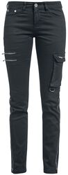 Skarlett - Svarte Jeans med to Sømvarianter, Black Premium by EMP, Jeans