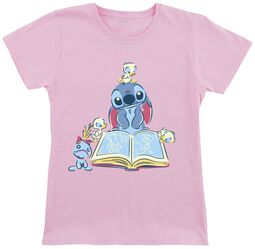 Kids - Reading A Book, Lilo & Stitch, T-skjorte