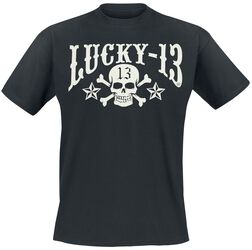 Skull Stars, Lucky 13, T-skjorte