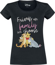 Friends are the family we choose, Winnie the Pooh, T-skjorte