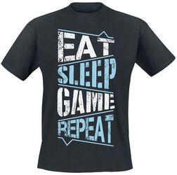 Eat Sleep Game Repeat, Gaming Slogans, T-skjorte