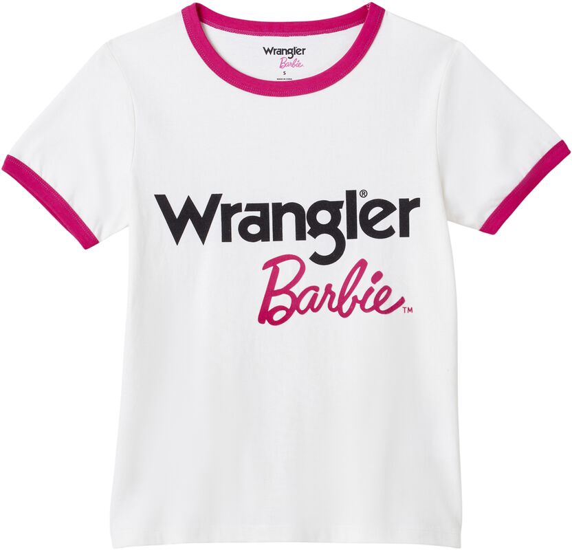 Barbie slim ringer T-skjorte