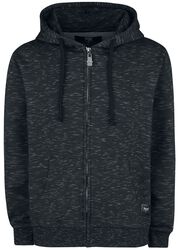 Mottled Hooded Jacket, Black Premium by EMP, Hettejakke
