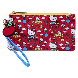Loungefly - Classic AOP Nylon Pouch Wristlet (50th Anniversary), Hello Kitty, Lommebok