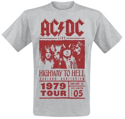 Highway To Hell - Red Photo - 1979 Tour, AC/DC, T-skjorte