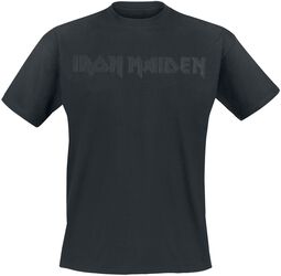 Black On Black Logo, Iron Maiden, T-skjorte