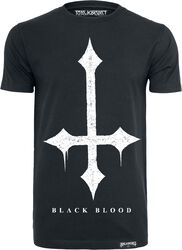 Cross, Black Blood by Gothicana, T-skjorte