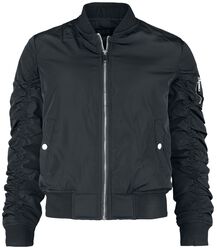 Bomberjakke for kvinner, Black Premium by EMP, Bomber jakke