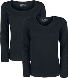 Langermet Dobbelpakke, Black Premium by EMP, Langermet skjorte