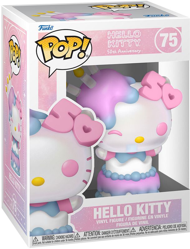 Hello Kitty (50th Anniversary) (Jumbo POP!) Vinylfigur 75