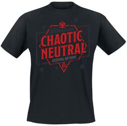 Chaotic Neutral - Keeping Options, Dungeons and Dragons, T-skjorte