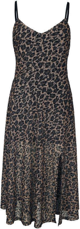 Leopard-print Midi kjole