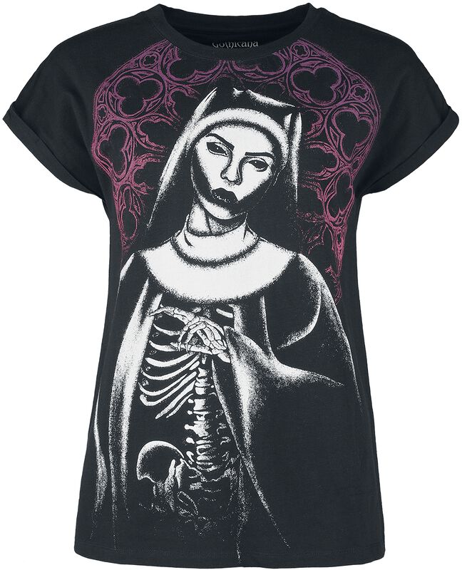 T-skjorte med nonneprint