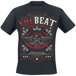 Western Wings Black, Volbeat, T-skjorte