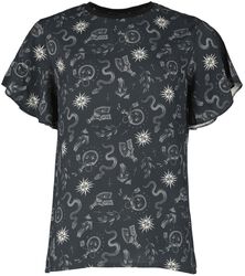 T-Skjorte med all-over print, Gothicana by EMP, T-skjorte