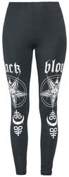 Leggings med Print på Beinet, Black Blood by Gothicana, Leggings