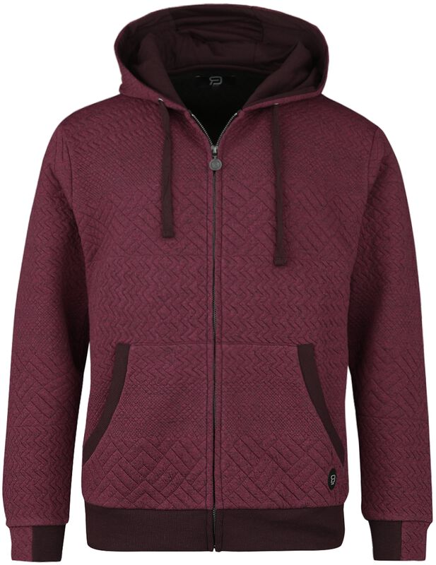 Hoodie med quilted structure