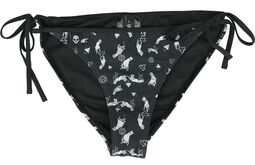 Bikini Underdel med mystisk print, Gothicana by EMP, Bikinitruse