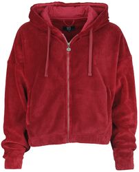 Fluffy hoodie, RED by EMP, Hettejakke