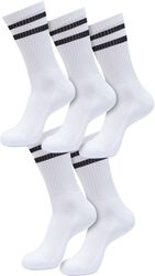 Double Stripe Socks 5-Pack, Urban Classics, Sokker