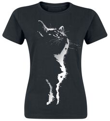 Cat Silhouette, Tierisch, T-skjorte