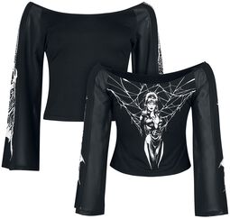 Gothicana X Elvira langermet, Gothicana by EMP, Langermet skjorte