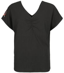 T-skjorte med V-neck, Black Premium by EMP, T-skjorte