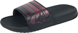 EMP sandaler med hodeskalleprint, RED by EMP, Sandal