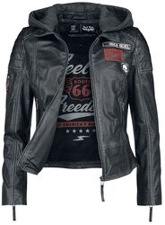 Rock Rebel X Route 66 - Leather Jacket, Rock Rebel by EMP, Skinnjakke