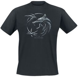 Wolf - Logo, The Witcher, T-skjorte