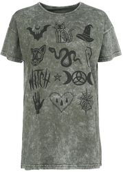T-skjorte med frontprint, Gothicana by EMP, T-skjorte