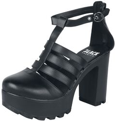 Plateau High Heels, Black Premium by EMP, Høyhælete sko
