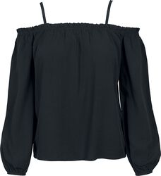 Ladies Cold Shoulder Longsleeve, Urban Classics, Langermet skjorte