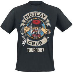 Banner Allister Tour 1987, Mötley Crüe, T-skjorte