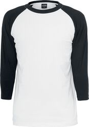 Contrast Raglan T-skjorte med 3/4 erme, Urban Classics, Langermet skjorte