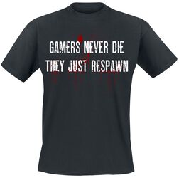 Gamers Never Die, Gaming Slogans, T-skjorte