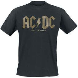 50 Years Logo, AC/DC, T-skjorte