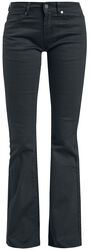 Grace - Svarte Jeans med Turn-Up, Black Premium by EMP, Jeans