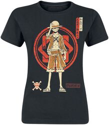 Luffy Logo, One Piece, T-skjorte