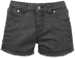 Grå shorts med snøring, Black Premium by EMP, Shorts