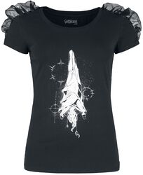 T-skjorte med detaljer og mystisk print, Gothicana by EMP, T-skjorte