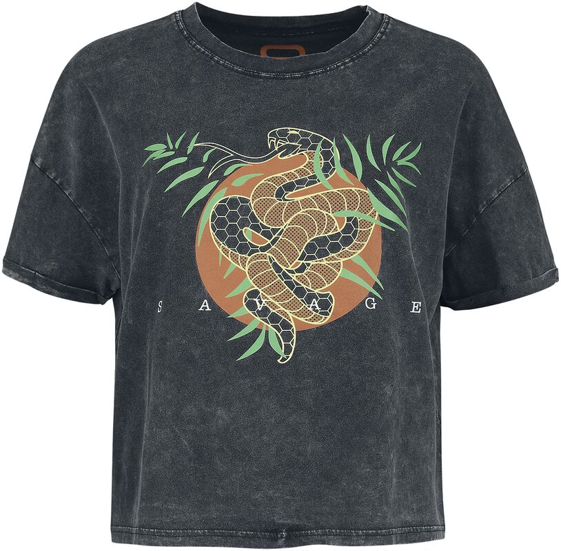 T-Skjorte med old-school slange print