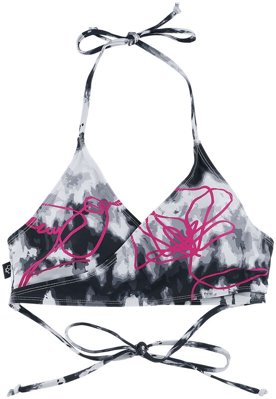 Bikini Topp med Print og Batik Mønster
