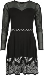 Mesh kjole med flaggermus, Gothicana by EMP, Kort kjole