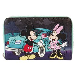 Loungefly - Micky & Minnie Date Night Drive-In, Mickey Mouse, Lommebok